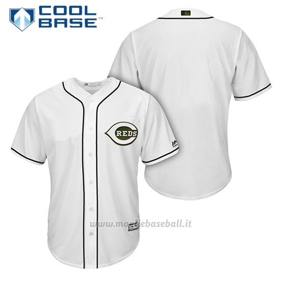 Maglia Baseball Uomo Cincinnati Reds Bianco 2018 Alterner Cool Base